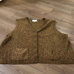 Vintage Fall V-Neck Sweater Vest
